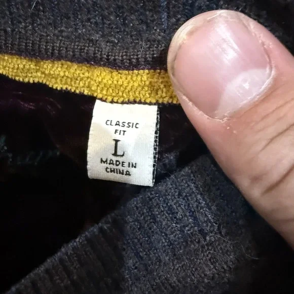 Robert Graham Sweater Mens Large V Neck Classic Fit Knowledge Wisdom Truth Pullo - Picture 3 of 10